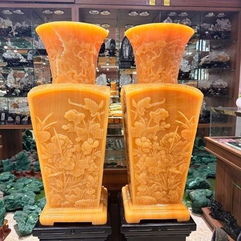  Lục Bình Ngọc Hoàng Long Dáng Vuông 