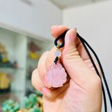  Mặt Dây Chuyền Hồ Ly Chúa Thạch Anh Hồng VIP 