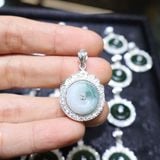  Mặt Dây Chuyền Khấu Điếu Bình An Đá Tự Nhiên 