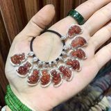  Mặt Đeo & Nhẫn Hồ Ly Chúa Thạch Anh Tóc Đỏ Dáng Đuôi Vũ 