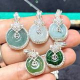  Mặt Vòng Cổ Đồng Điếu Phúc Lộc Tình Ngũ Ngọc 