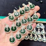  Mặt Vòng Cổ Đồng Điếu Phúc Lộc Tình Ngũ Ngọc 