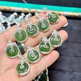  Mặt Vòng Cổ Đồng Điếu Phúc Lộc Tình Ngũ Ngọc 