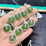  Mặt Vòng Cổ Đồng Điếu Phúc Lộc Tình Ngũ Ngọc 