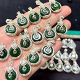  Mặt Vòng Cổ Đồng Điếu Phúc Lộc Tình Ngũ Ngọc 