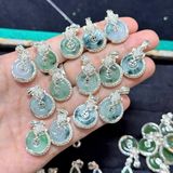  Mặt Vòng Cổ Đồng Điếu Phúc Lộc Tình Ngũ Ngọc 