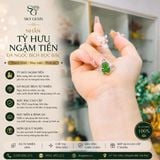  Nhẫn Tỳ Hưu Ngọc Bích Bọc Bạc 