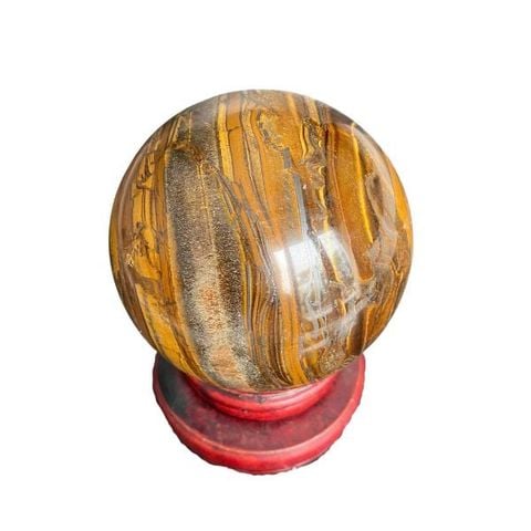 Quả Cầu Đá Mắt Hổ Tự Nhiên 9,3cm