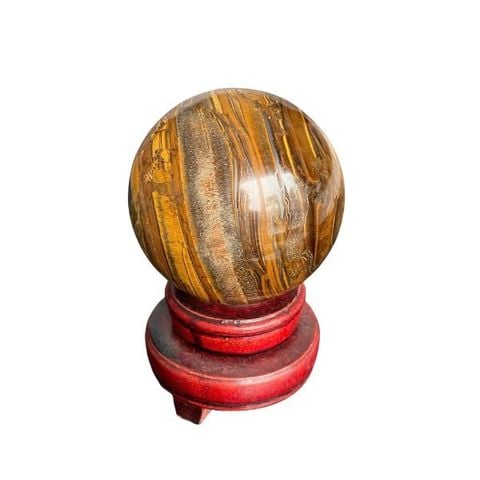 Quả Cầu Đá Mắt Hổ Tự Nhiên 9,3cm