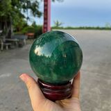 Quả Cầu Fluorite Xanh 10cm 