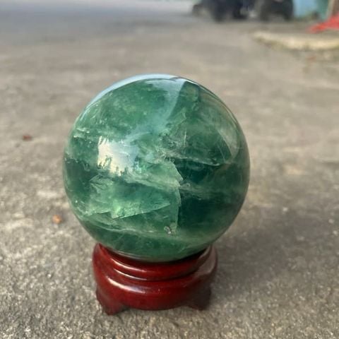 Quả Cầu Fluorite 9cm