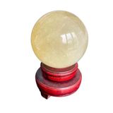  Quả Cầu Đá Thạch Anh Vàng 9cm 