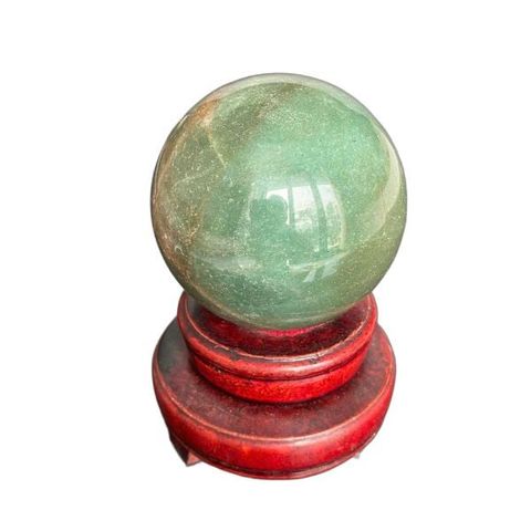 Quả Cầu Thạch Anh Xanh Tự Nhiên 7,5cm