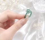  Set Vòng Tay & Nhẫn Lam Ngọc Jadeite A Mix Hoa Mai 