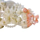  Tác Phẩm Hoa Khai Phú Quý Kết Hợp Gậy Như Ý Ngọc Onyx 