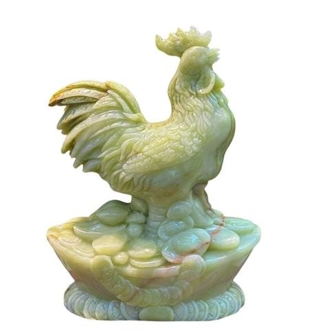  Tượng Gà Ngọc Onyx Xanh 