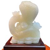  Tượng Rắn Ngọc Onyx Trắng 