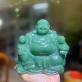  Tượng Phật Di Lặc Thạch Anh Xanh 16cm 