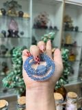  Vòng Tay Aquamarine Mix Hồ Ly Chúa & Bi Vàng 10K Cuốn 3 