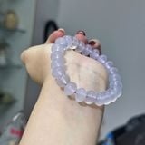  Vòng tay Chalcedony tím Violet tự nhiên 