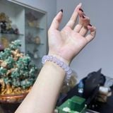  Vòng tay Chalcedony tím Violet tự nhiên 