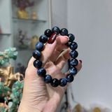 Vòng tay Mắt Hổ xanh đen VIP 12mm 
