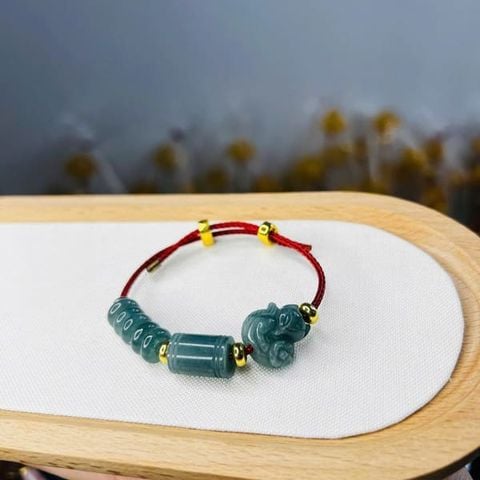 Vòng Dây Cáp Hồ Ly Chúa Ngọc Jadeite A