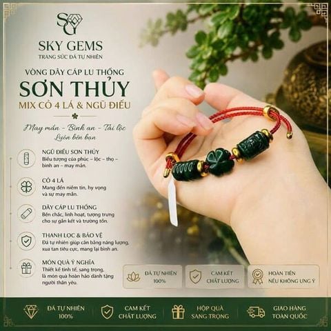 Vòng Dây Cáp Lu Thống Ngọc Sơn Thủy