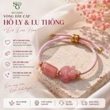  Vòng Tay Hồ Ly Mix Lu Thống Đá Đào Hoa 