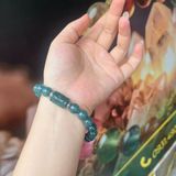  Vòng Lam Ngọc 10mm Mix Lu Thống Chạm Kim Tiền Và Charm Bạc 