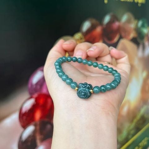  Vòng Lam Ngọc 6mm Mix Túi Tiền 