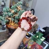  Vòng Mân Côi Mã Não mix Garnet 