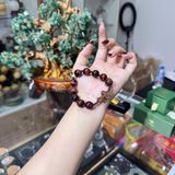  Vòng Mân Côi Mắt Hổ mix Garnet 