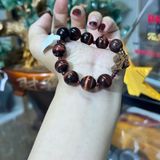  Vòng Mân Côi Mắt Hổ mix Garnet 