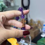  Vòng Mân Côi Thạch Anh Tím 