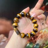  Vòng Mắt Hổ 16mm VIP Mix Lu Thống Chạm Kim Tiền 
