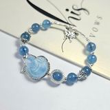  Hồ Ly Aquamarine VIP Bọc Bạc Mix Charm 