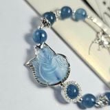  Hồ Ly Aquamarine VIP Bọc Bạc Mix Charm 