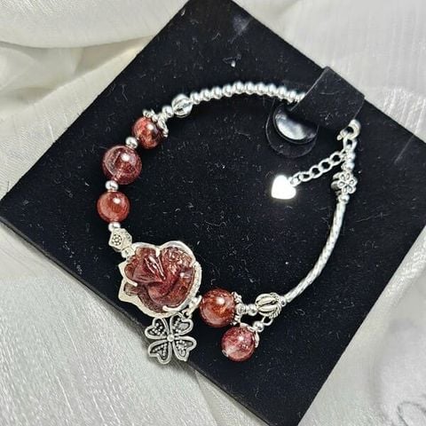  Hồ Ly Tóc Đỏ Bọc Bạc Mix Tóc Đỏ và Charm Bạc 