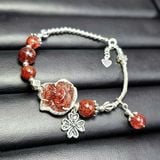  Hồ Ly Tóc Đỏ Bọc Bạc Mix Tóc Đỏ và Charm Bạc 