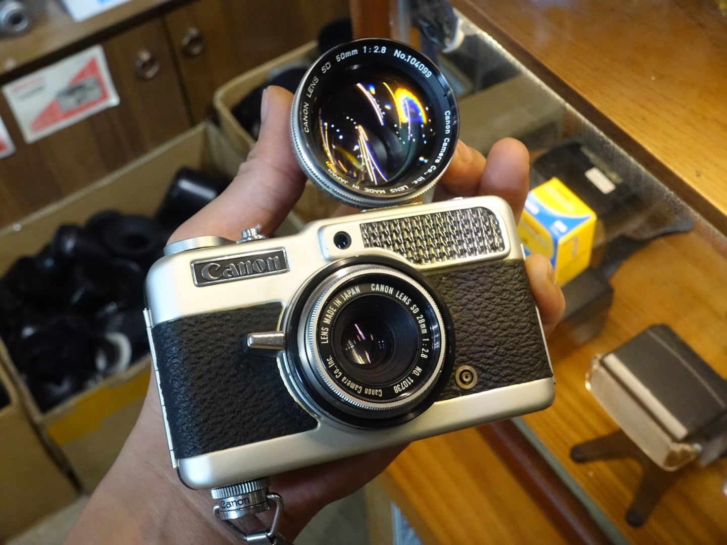  Canon Demi C w/ 50 and 28mm lens 