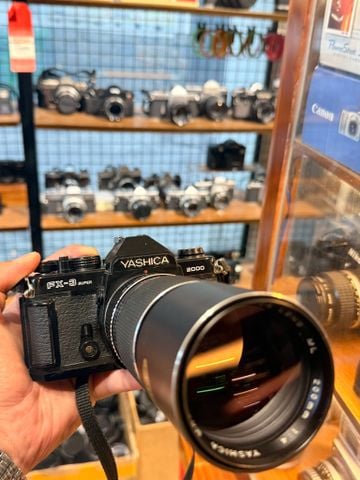  Yashica FX-3 2000 Super w/ 50mm and 200mm lens 