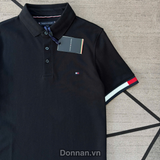  Áo Polo Tommy Flag Cuff Slim - MW37518 