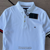  Áo Polo Tommy Flag Cuff Slim - MW37518 