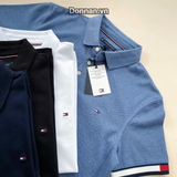  Áo Polo Tommy Flag Cuff Slim - MW37518 