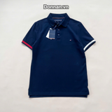  Áo Polo Tommy Flag Cuff Slim - MW37518 