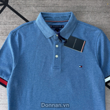  Áo Polo Tommy Flag Cuff Slim - MW37518 