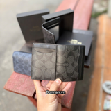  Ví Coach CardHolder Signature Canvas 