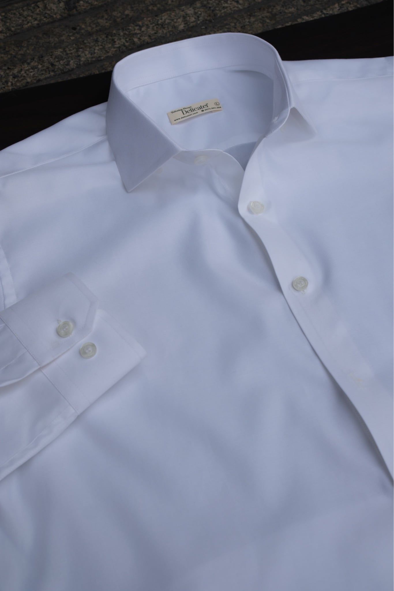  NON IRON | WHITE PLAIN SHIRT 