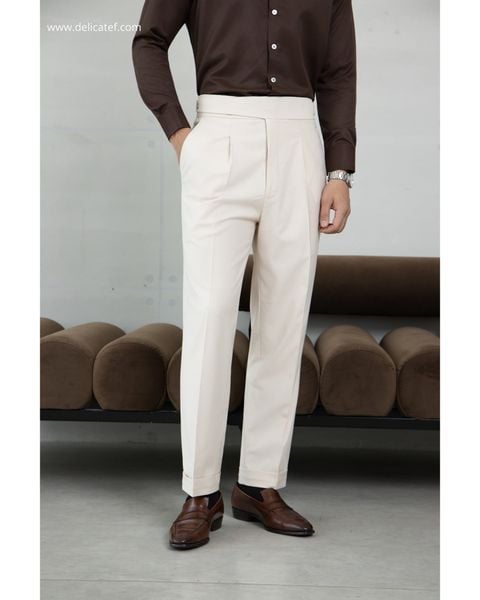  Quần Gurkhar màu Cream - beige nhạt- trắng kem | Premium gurkhar trouser Beige pastel color 